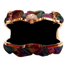 Load image into Gallery viewer, Sassora Genuine Leather Multi Color Party Clutch
