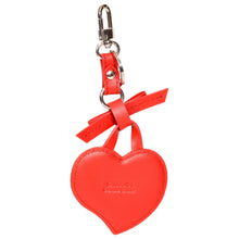 Load image into Gallery viewer, Sassora Genuine Leather Heart Shape Small Women Red Key Case