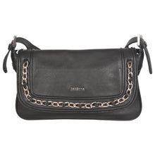 Load image into Gallery viewer, Sassora Genuine Premium Leather Black Shoulder Bag For Girls
