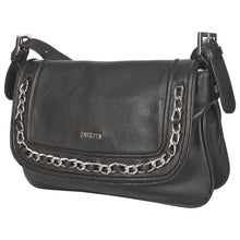 Load image into Gallery viewer, Sassora Genuine Premium Leather Black Shoulder Bag For Girls