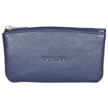 Load image into Gallery viewer, Sassora Genuine Leather Zip Closure Key Pouch