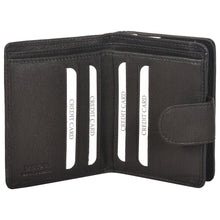Load image into Gallery viewer, Sassora Genuine Leather Women and Girls RFID Protected Black Wallet
