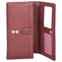 Load image into Gallery viewer, Sassora Genuine Leather Women RFID Protected Medium Travel Wallet