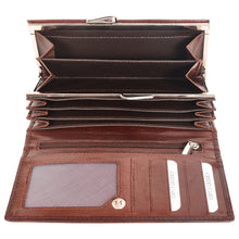 Load image into Gallery viewer, Sassora Genuine Leather Women Brown RFID Protected Purse (4 Card Holders)
