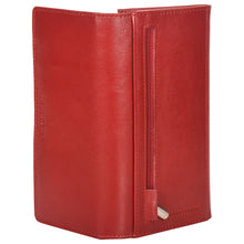 Load image into Gallery viewer, Sassora Genuine Leather Red RFID Protected Purse (5 Card Holders)
