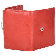Load image into Gallery viewer, Sassora Genuine Leather Small Size Red RFID Protected Wallet (4 Card Holders)
