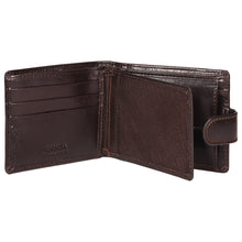 Load image into Gallery viewer, Sassora Genuine Leather Medium Brown RFID Protected Men Wallet (3 Card Slots)