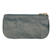 Load image into Gallery viewer, Sassora Premium Leather Small Slim Washed Green Unisex Key Case