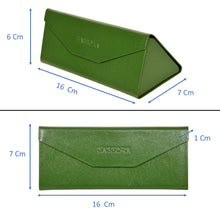 Load image into Gallery viewer, Sassora Genuine Leather Unisex Foldable Spectacle Case Sunglass Case