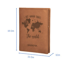 Load image into Gallery viewer, Sassora High Quality Leather Bi-Fold RFID Unisex Tan Passport Cover
