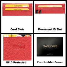 Load image into Gallery viewer, Sassora Genuine Premium Leather Unisex Ultra Slim RFID Card Holder
